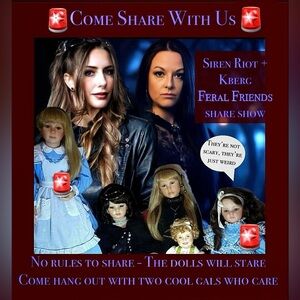 💥🐀🧡 Feral Friends Share Show 🧡🐀💥 Like This Flyer To Be Notified When We’re Live!